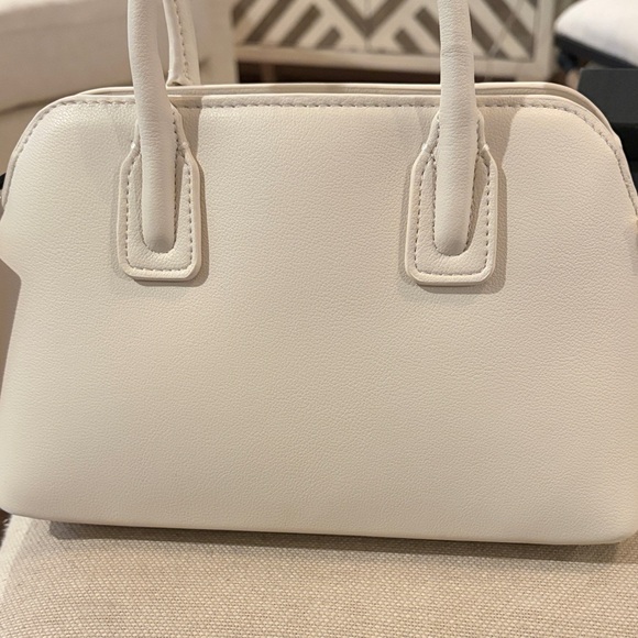 MANGO Off-White Double-Handle Bowling Bag/NWT - Picture 11 of 14